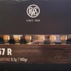 Cartouches RWS 6.5x57 R DK 140gr 9.1g Bte de19 cartouches