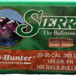 Ogives SIERRA 30/30 (.308) 150G FN (30-30) X100