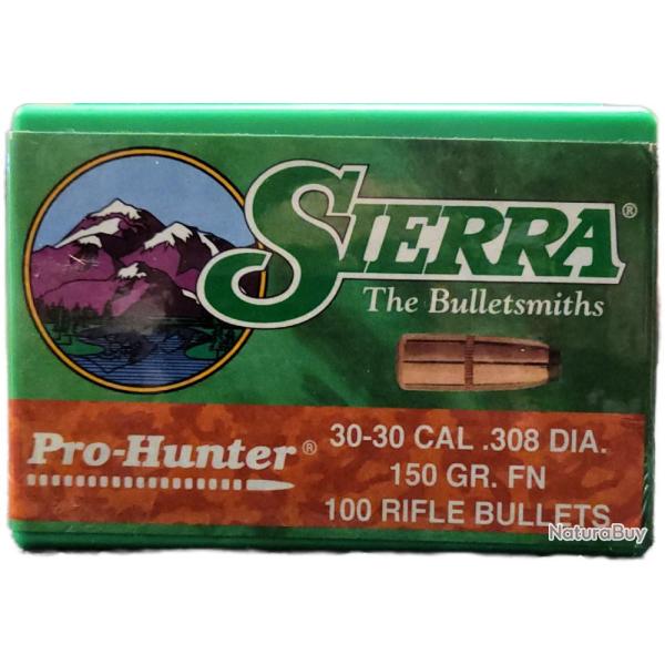 Ogives SIERRA 30/30 (.308) 150G FN (30-30) X100