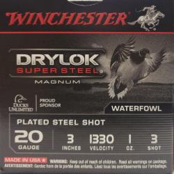 Cartouches Steel Drylok calibre 20/76-28g N&deg;3 Bte de 25 Winchester
