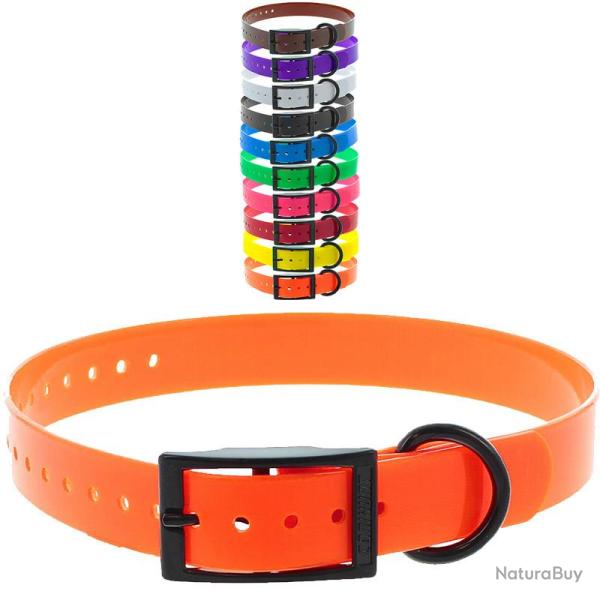 Collier Canihunt Xtreme Polyur�thane 2.5 x 0.25 x 65 cm Boucle Double Orange