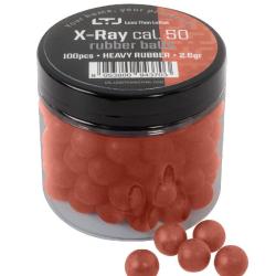 Billes en caoutchouc X Ray lourde calibre 50 Boite de 100