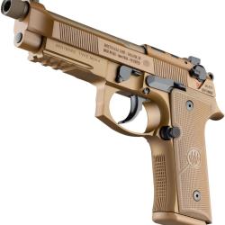 Pistolet Beretta M9A4 9mm 5.2" filet&eacute; 1/2-28 Carakote FDE 18CPS