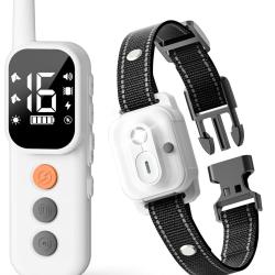 Collier de Dressage Chien Double Canal 1000m 4 Modes &Eacute;tanche IP67 Veilleuse Verrouillage de S&eacute;curit&eacute;