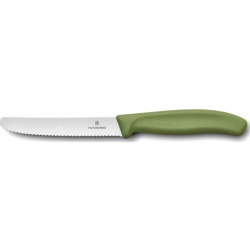 Victorinox Swiss Classic 6.7834.E575 - Couteau tomate 11 cm - Couleur vert olive