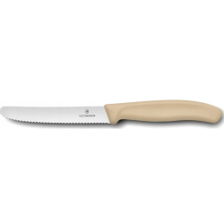 Victorinox Swiss Classic 6.7837.E7501 - Couteau tomate 11 cm - Couleur beige cr&egrave;me