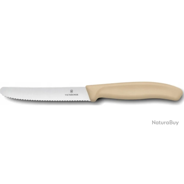 Victorinox Swiss Classic 6.7837.E7501 - Couteau tomate 11 cm - Couleur beige cr�me