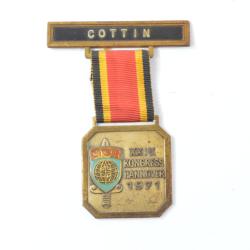 M&eacute;daille congr&egrave;s CIOR Officiers de r&eacute;serve. XXIV Kongress Hannover 1971