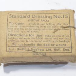 Pansement Anglais GB British NO.15  Dec 1943 &eacute;quipement soldat (15)