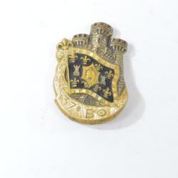 Insigne 37e BO 37 Bataillon Mixte d'Equipages et Ouvrages, Arthus Bertrand AB973,  embouti