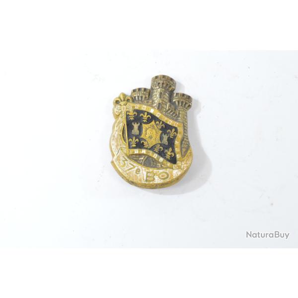 Insigne 37e BO 37 Bataillon Mixte d'Equipages et Ouvrages, Arthus Bertrand AB973,  embouti