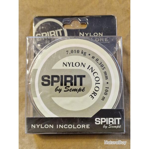 Nylon incolore SPIRIT by SEMPE 7,010kg 0,305mm 100m - HILMAR SUPER DESTOCK !!!