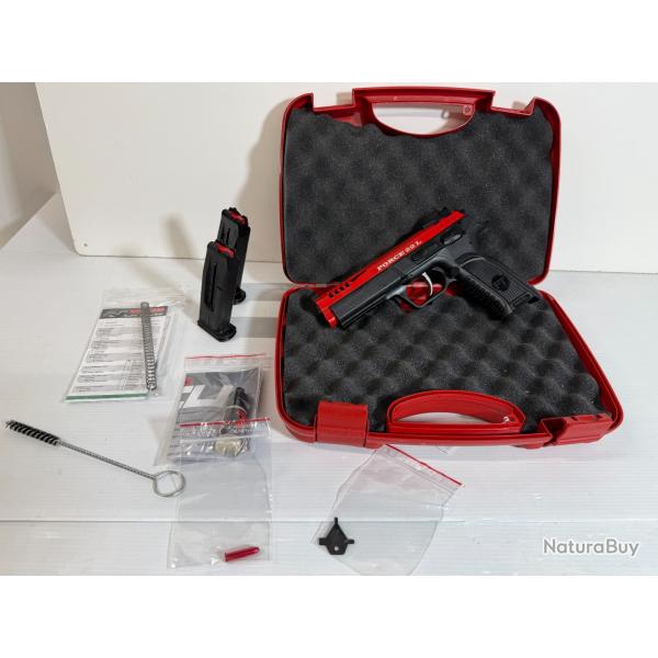 DESTOCKAGE CATEGORIE PISTOLET TANFOGLIO 22 LR FORCE 22L ROUGE FRAIS DE PORT OFFERT
