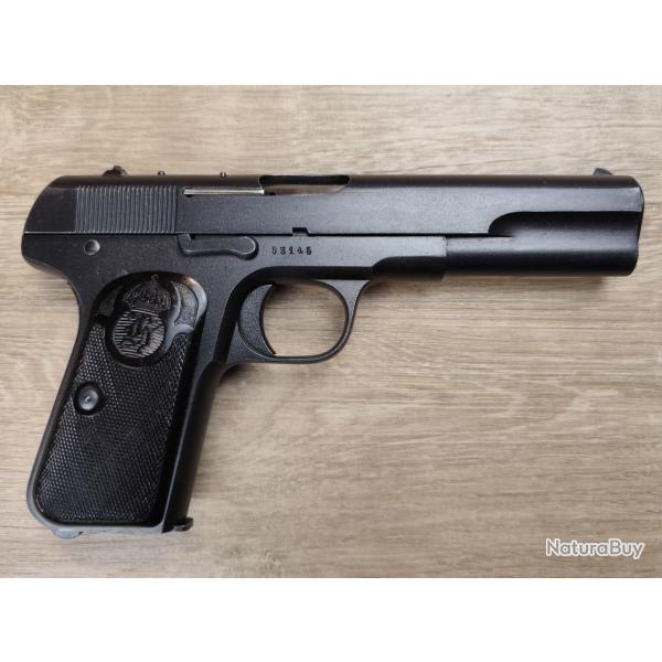 Pistolet HUSQVARNA 1907 - Calibre 9mm Browning Court (.380 ACP) (Occasion)