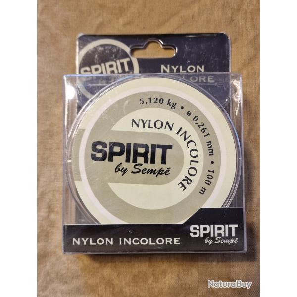 Nylon incolore SPIRIT by SEMPE 5,120kg 0,261mm 100m - HILMAR SUPER DESTOCK !!!