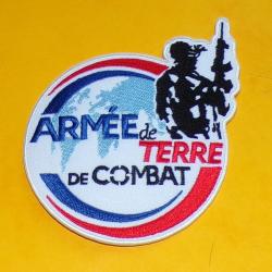 TISSU PATCH : ARMEE DE TERRE DE COMBAT , DIAMETRE 8,5 CM , BON ETAT VOIR PHOTO . POUR TOUT RENSEIGNE