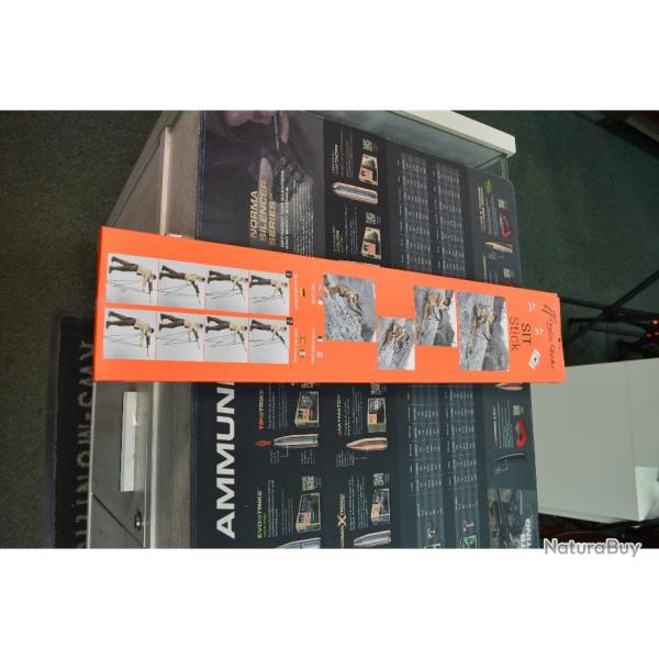 CANNE DE PIRSCH STABLE STICKS SIT STICK POUR TIRS ASSIS NEUF