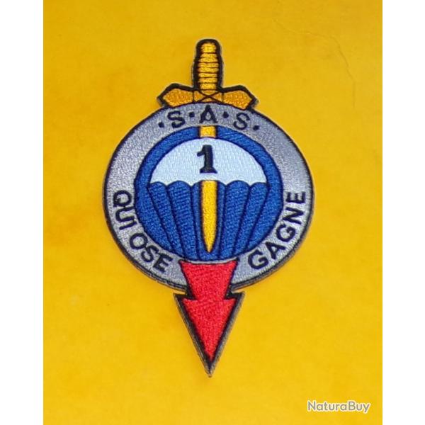 TISSU PATCH :  1� REGIMENT PARACHUTISTES INFANTERIE DE MARINE  , DIAMETRE 10 CM , BON ETAT VOIR PHOT
