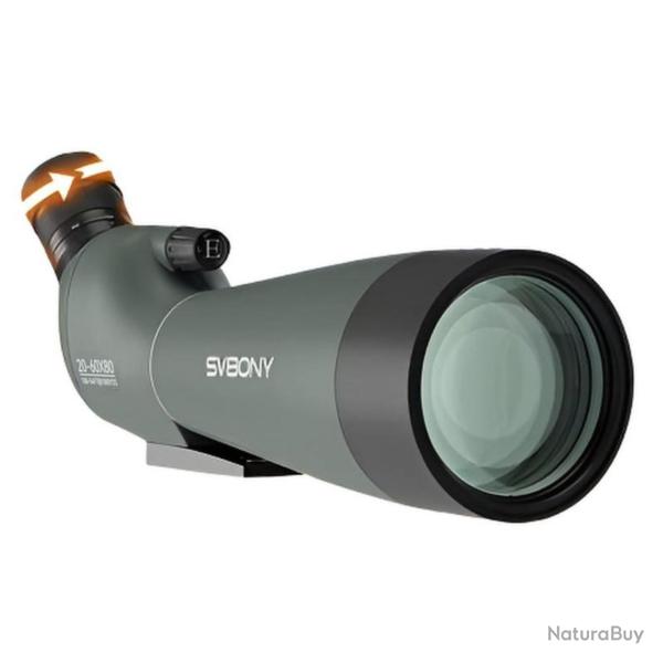 Longue Vue Professionnelle SV28A 20-60x80 *Ench�re* Prisme Bak7 Performance Ext�rieur Svbony