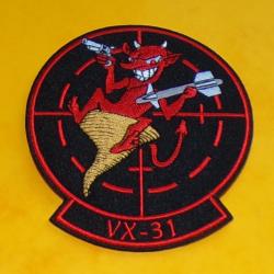 TISSU PATCH : U.S NAVY VX-31 , HAUTEUR  10 CM , BON ETAT VOIR PHOTO . POUR TOUT RENSEIGNEMENT ME CON