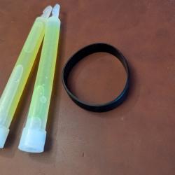 [KIT] Stick Lumineux vert x2 + Elastique noir pour crosse