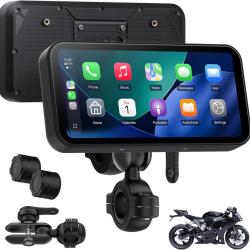 &Eacute;cran Moto CarPlay 6 Pouces A622, CarPlay et Android Auto sans Fil, &Eacute;cran Tactile &Eacute;tanche IP67, TPMS