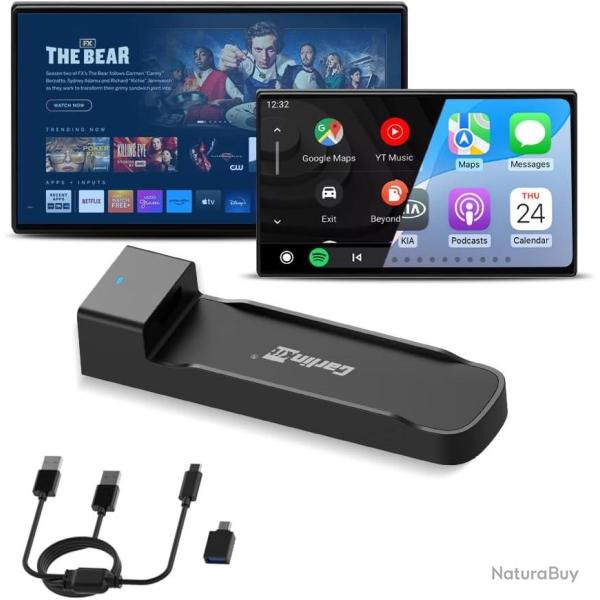 FireDrive Link Pro HDMI Car TV Convertisseur pour Fire TV Stick Streaming, Apple CarPlay & Android A