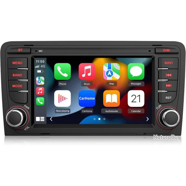 Autoradio Android 13 pour Audi A3 S3 RS3 8P Sportback (2003-2012), �cran Tactile 7 Pouces 2Go+64Go,