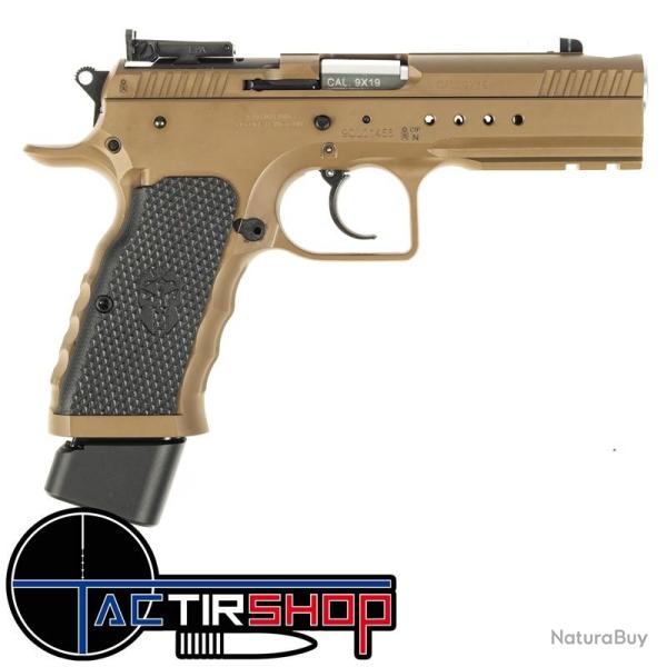 Pistolet TANFOGLIO HEPTAGON TACTICAL Calibre 9X19 Optic Ready FDE