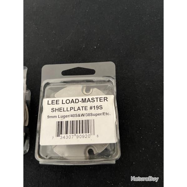 SHELLPLATE 19S 19 S LEE LOADMASTER 9X19MM 9MM 9 PARA LOAD MASTER