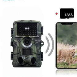 Cam&eacute;ra de Chasse WiFi 60MP 4K Sony Vision Nocturne 30m PIR 20m IP66 Pi&egrave;ge Photo Faune PR4000W 128 Go