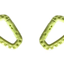 Mousqueton tactique Vert x2