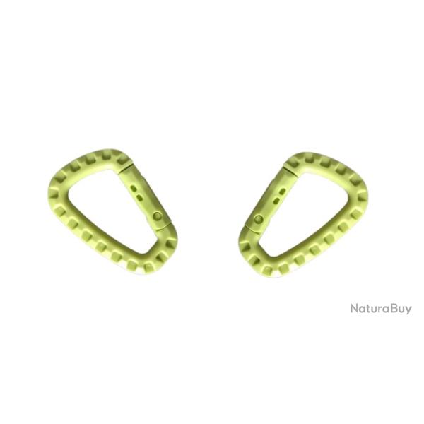 Mousqueton tactique Vert x2