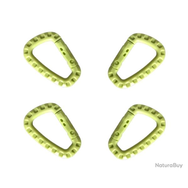 Mousqueton tactique Vert x4