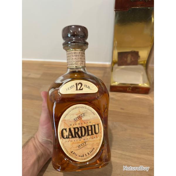 Whisky Cardhu 12 Years Single Malt Scotch 1L (~1980)