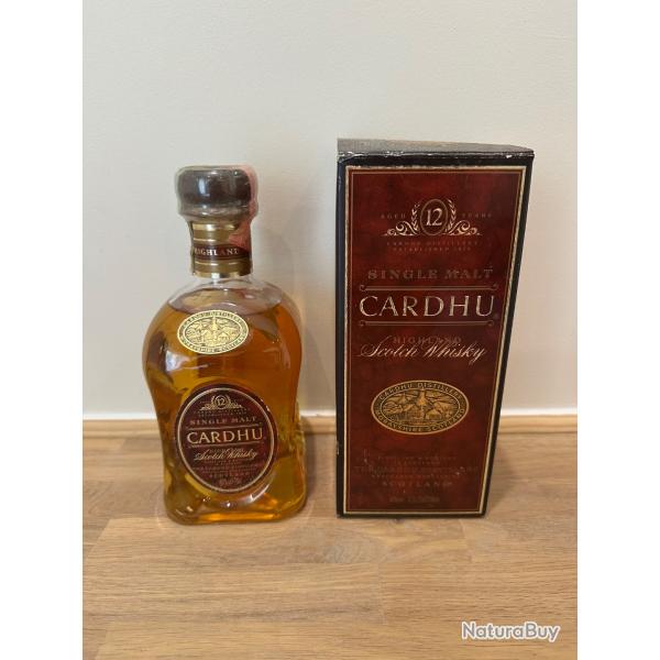 Whisky Cardhu 12 Years Single Malt Scotch 70cl (~1980) Bouteille vintage