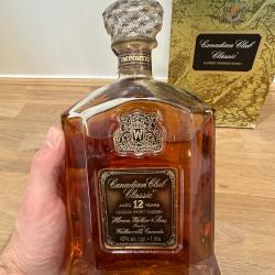 Whisky Canadian Club 1980 12 yo. 1L . 40% vol. Spirit import.