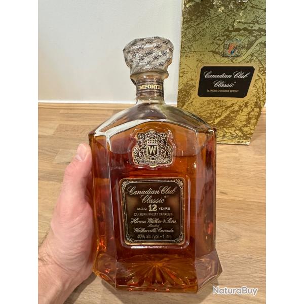 Whisky Canadian Club 1980 12 yo. 1L . 40% vol. Spirit import.