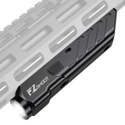 Lampe Tactique M-Lok Rail Picatinny 1700 Lumens Rechargeable Magn&eacute;tique Airsoft Chasse