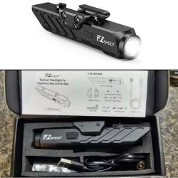 Lampe Tactique 1700 Lumens M-Lok Rail Picatinny *Ench&egrave;re* Rechargeable Magn&eacute;tique Airsoft Chasse