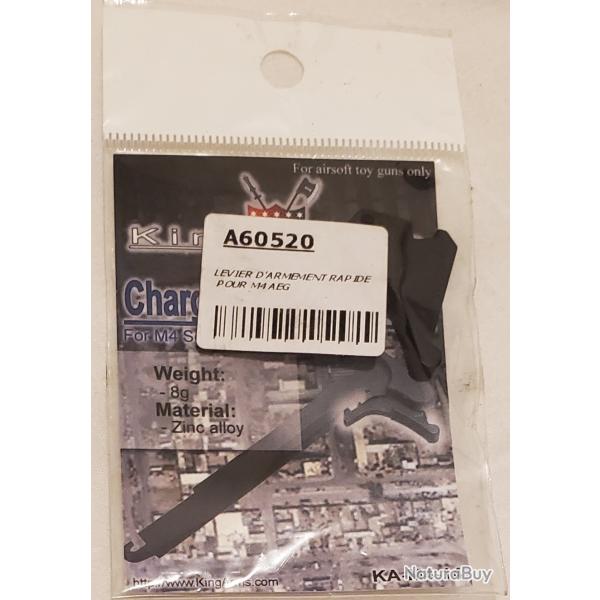 Levier armement rapide pour M4 AEG King arms airsoft