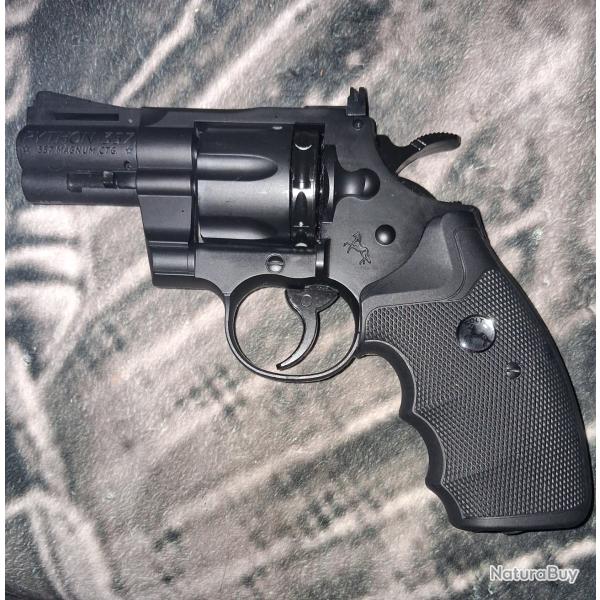 Pack pr�t � tirer Revolver Colt Python 2.5" Co2 plombs et bbs 4.5mm.