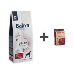 1 Paquet de croquettes 10 kg BAB'IN UL+TRA PROTECT+1 bo&icirc;te de moelleux au choix 1 BAB'IN Ul+tra Prot