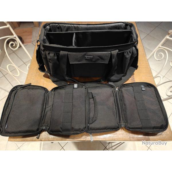 5.11 Tactical Patrol Ready Bag 40L black avec deux housses pistolets m�me marque