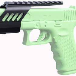 Montage Rail picatinny sup&eacute;rieur en metal pour arme de poing