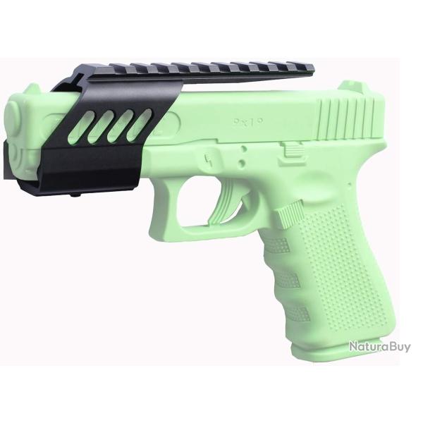 Montage Rail picatinny sup�rieur en metal pour arme de poing