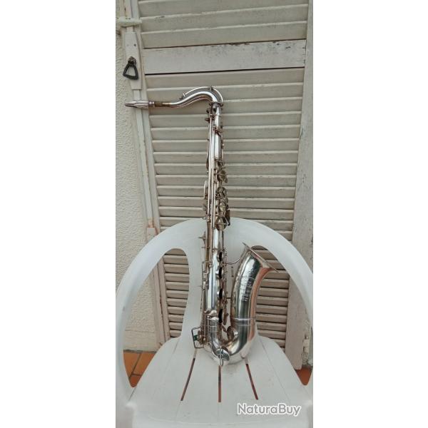 Saxophone t�nor Dolnet Lef�vre & Pigis brevet� SGDG Paris plaqu� argent