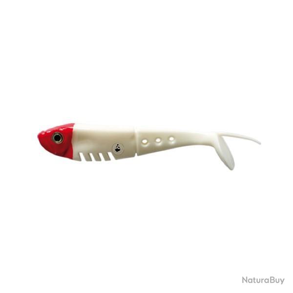 Leurre Delalande Baby Buster Shad 5cm Blanc T�te Rouge
