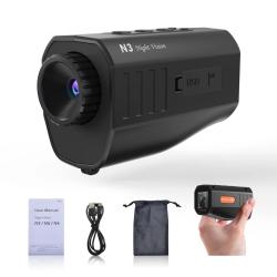 Monoculaire enregistreur de vision nocturne 1080, 12MP, Zoom 5X