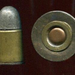 .450 Adams MKI  Mle 1867 - &eacute;tui en deux parties - bourrelet acier noir oxyd&eacute; - Port Compris